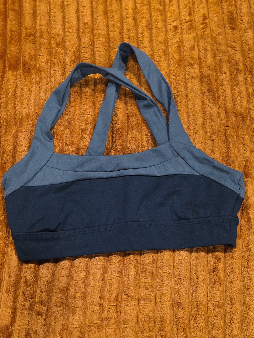 PacSun Two-Tone Black and Slate Sports Bra